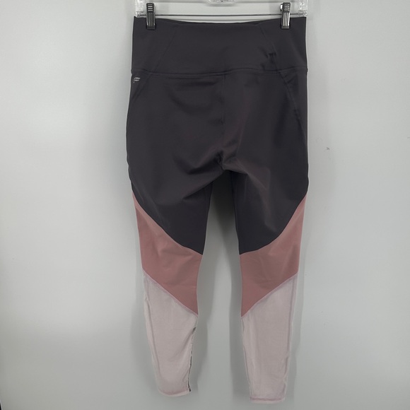 Fabletics Activewear Sporty ColorblockZone High-Waisted Leggings in Charcoal SzL - Picture 9 of 13